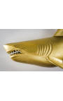 Stor guld aluminiumväggdekoration "Shark" Vänster