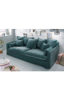 3-Sitzer-Sofa CELESTE aus grauem Leinen