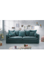 3-Sitzer-Sofa CELESTE aus grauem Leinen