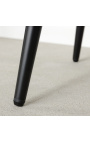 2 bar stoelen "Tokio" ontwerp in greige velvet