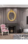[Limited Edition] Sessel von Louis XV Stil Toile de Jouy und beige patiniertes Holz - 14