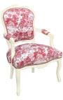 [Limited Edition] Креслата на Луи XV стил тали де Жуи и беж дърво патинирани