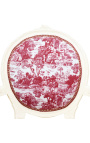 [Limited Edition] Πολυθρόνα Louis XVI Στυλ toile de joy και μπεζ ξύλο - 12