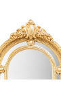 Bardzo duże pozłacane lustro barokowe w stylu Napoleona III