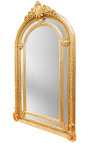 Oglindă foarte mare în stil baroc aurit, în stil Napoleon al III-lea