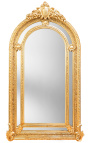 Velmi velké zlacené barokní zrcadlo ve stylu Napoleona III
