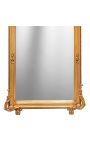 Gran mirall rectangular barroc daurat 