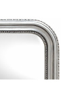 Louis Philippe -tyylinen peili ja hopeanvärinen viisto peili