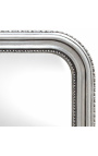 Miroir de style Louis Philippe argenté 
