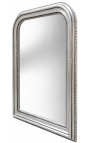 Miroir de style Louis Philippe argenté 