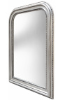 Zrcadlo ve stylu Louise Philippe a stříbrné zkosené zrcadlo