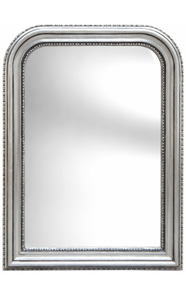 Louis Philippe-stijl spiegel en zilveren afgeschuinde spiegel