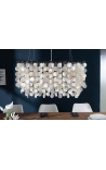 Candelabru dreptunghiular contemporan cu pandantive sidef