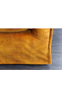 Καναπές 3 θέσεων CELESTE σε μουσταρδί χρώμα βελούδο