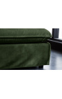 Grande banquette carrée 100 cm CELESTE en velours vert