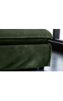 Large square bench 100 cm CELESTE green velvet