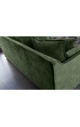3-sits soffa CELESTE i grön sammet