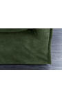 3 plazas sofá CELESTE en terciopelo de color verde