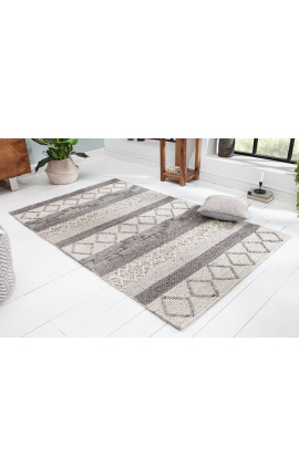 Velmi pěkný a velký koberec šedé a béžové barvy 240 x 160