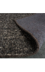 Très beau et grand tapis de couleur gris foncé en laine 230 x 160