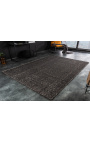 Muy bonita y grande alfombra de lana gris oscuro 230 x 160