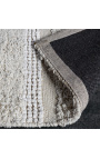 Muy bonita y grande alfombra de algodón color marfil 230 x 160