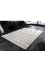 Много хубав и голям памучен килим в цвят слонова кост 230 х 160