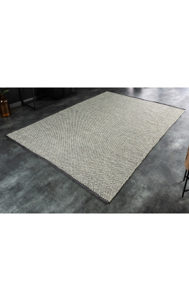 Très beau et grand tapis de couleur gris clair 230 x 160