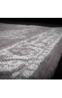 Grande tapete de algodão cinza oriental 350 x 240