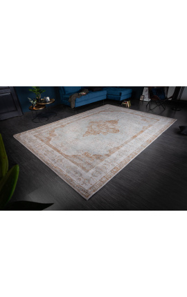 Velmi velký béžový orientální bavlněný koberec 350 x 240