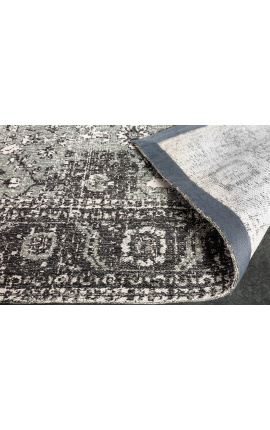 Grand tapis gris oriental 230 x 160