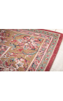 Très grand tapis rouge antique oriental 350 x 240