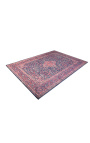 Grand tapis rouge et bleu antique oriental 240 x 160