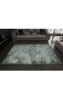 Gran alfombra oriental verde-azul 240 x 160