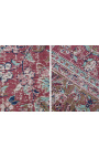 Grand tapis rouge antique oriental 240 x 160