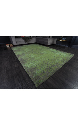 Large green antique oriental carpet 240 x 160