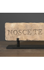 Large Roman stele "Nosce Te Ipsumen" in sculpted sandstone