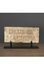 Large Roman stele "Deus Ex Machina" in carved sandstone