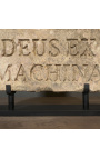 Großes römisches Stele "Deus Ex Machina" in geschnitztem sandstein