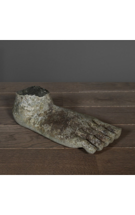 Fragment af en sten Buddha-fod (størrelse S)