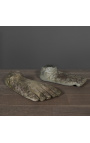 Fragment de pied de Buddha en pierre (taille S)