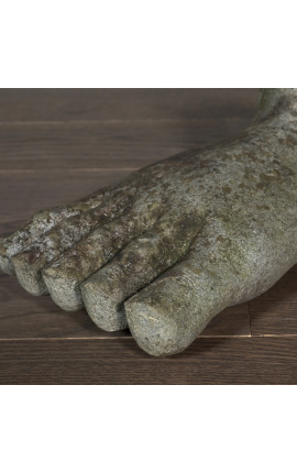 Fragment af en sten Buddha-fod (størrelse M)