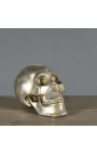 Crâne en métal argenté - Taille S (13 cm)