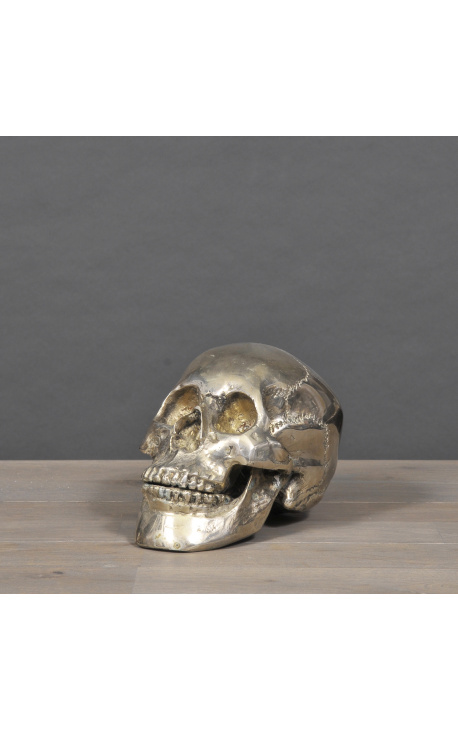 Metal skull silver - Size L (20 cm)