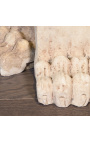 Patas de leão romanas esculpidas em pedra de areia