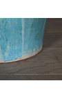 Javablauer Krug aus Terrakotta zur Regenwasserkonservierung