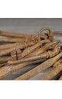 Sæt med 20 antikke metalnøgler med rusten effekt