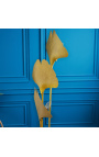 "Ginkgo" de vloerlamp in brass-kleur metaal, kunst-Deco inspiratie