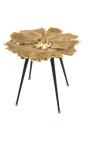 "Ginkgo listi" stol za kavo, medenine barve, 55 cm v premeru