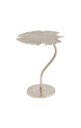 Side table "Ginkgo wall" metal silver